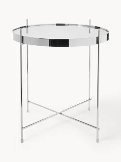 Tavolino pieghevole con piano in vetro Cupid