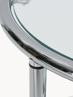 Tavolino rotondo con piani in vetro Dotts