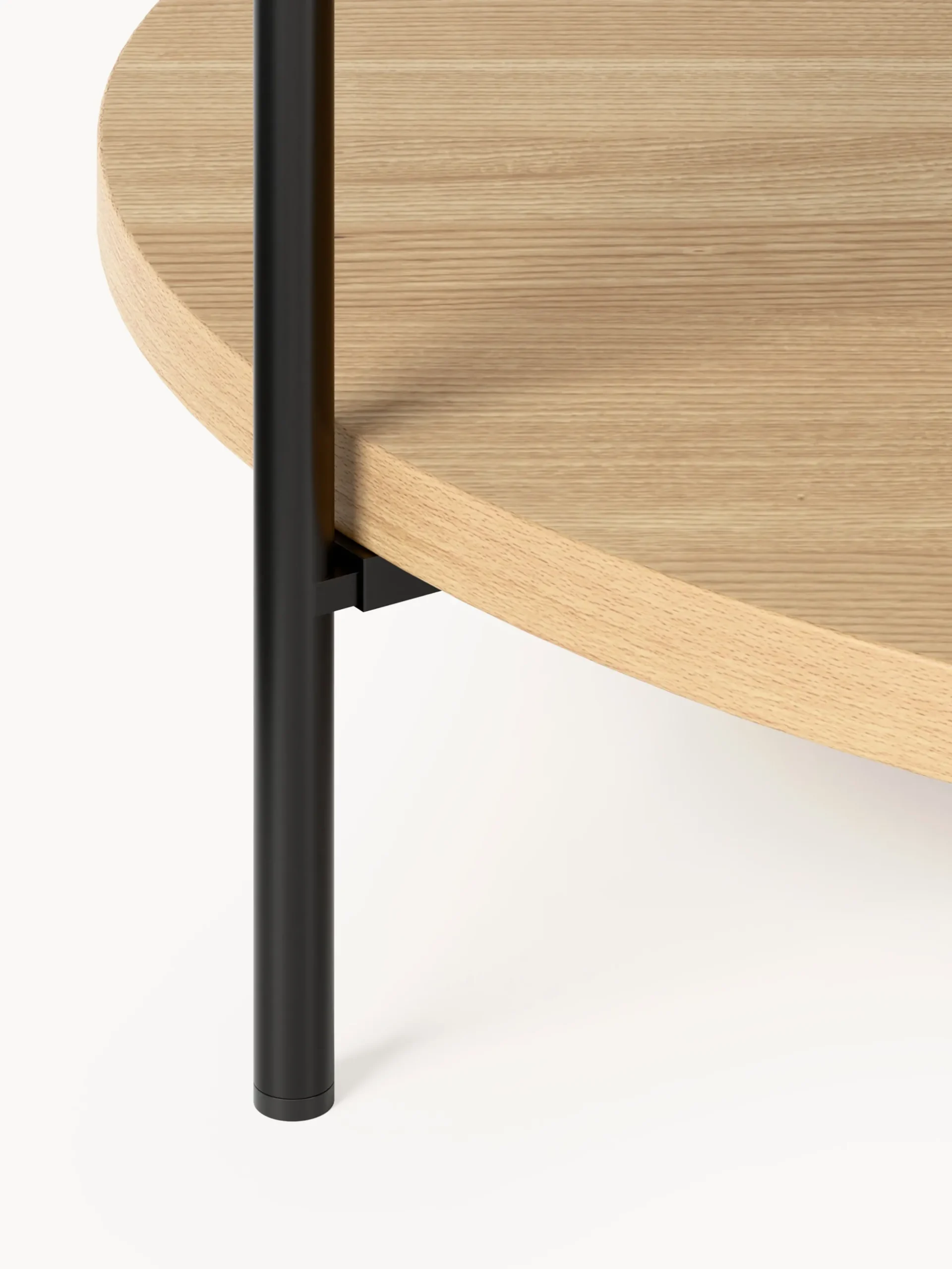 Tavolino rotondo da salotto in legno Renee