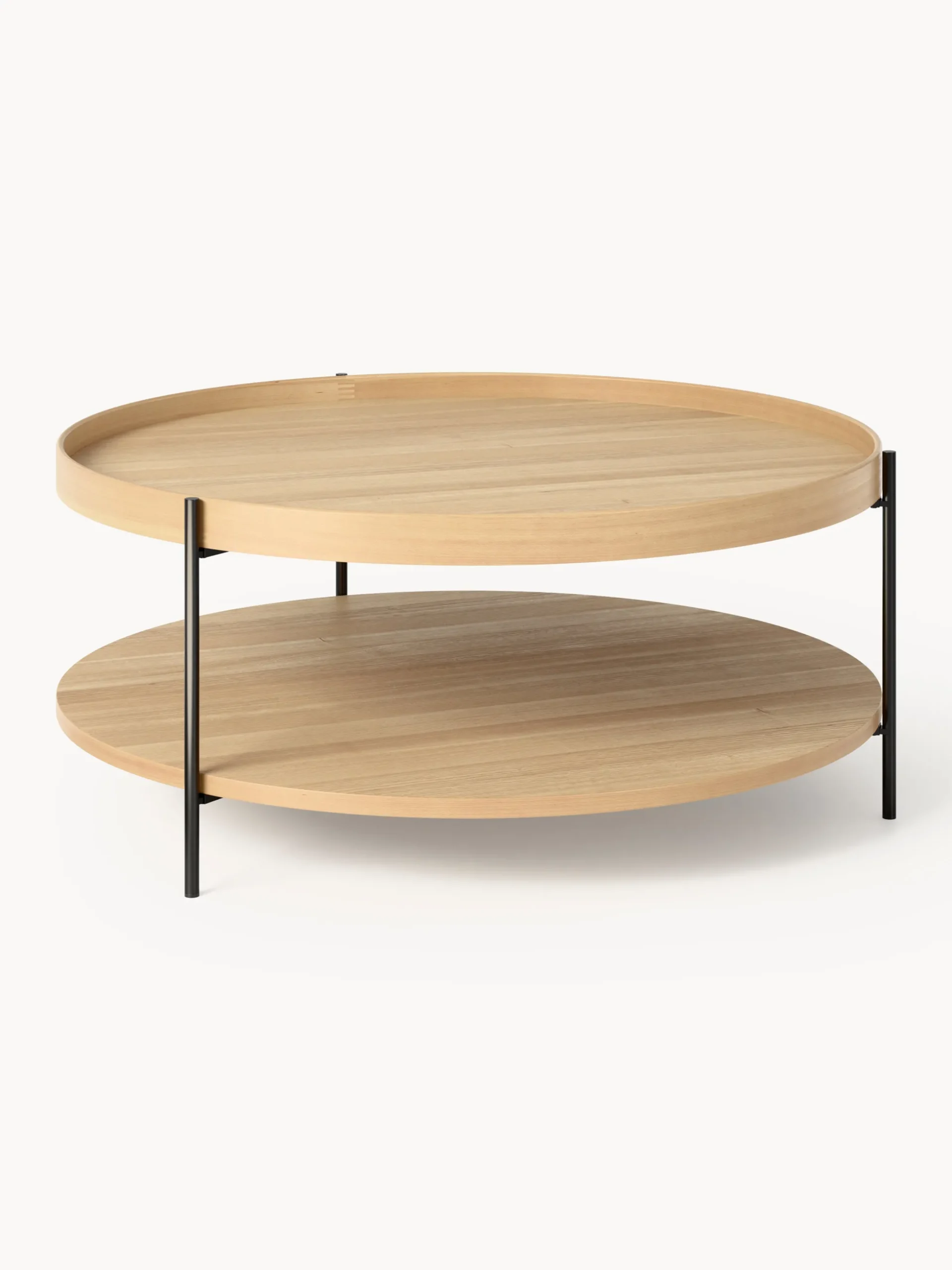 Tavolino rotondo da salotto in legno Renee