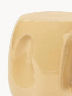 Tavolino rotondo in ceramica fatto a mano Currents