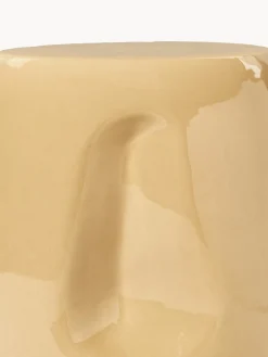 Tavolino rotondo in ceramica fatto a mano Currents