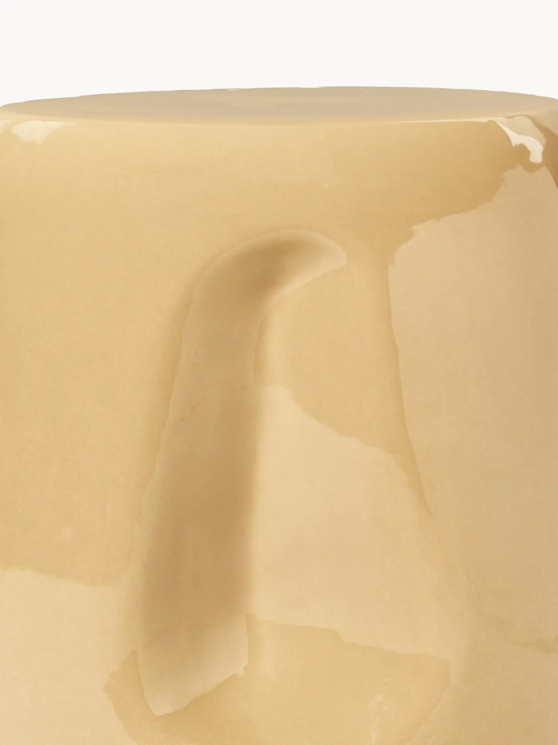 Tavolino rotondo in ceramica fatto a mano Currents