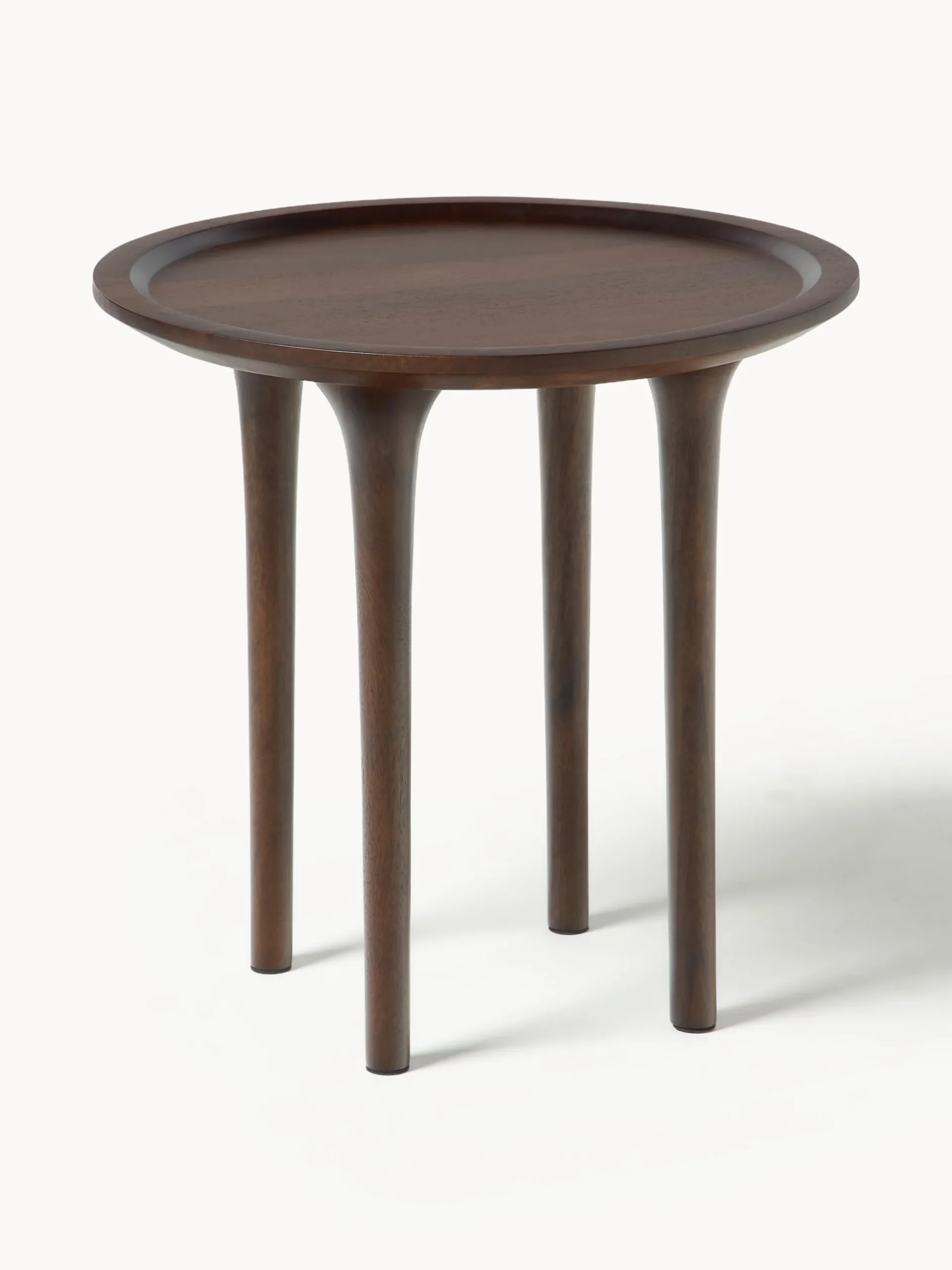 Tavolino rotondo in legno di mango Jeani