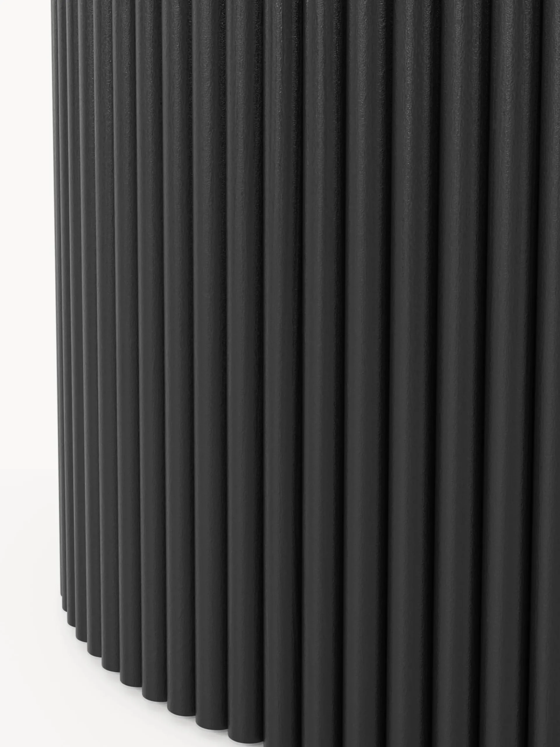 Tavolino rotondo in legno con vano contenitore Nele