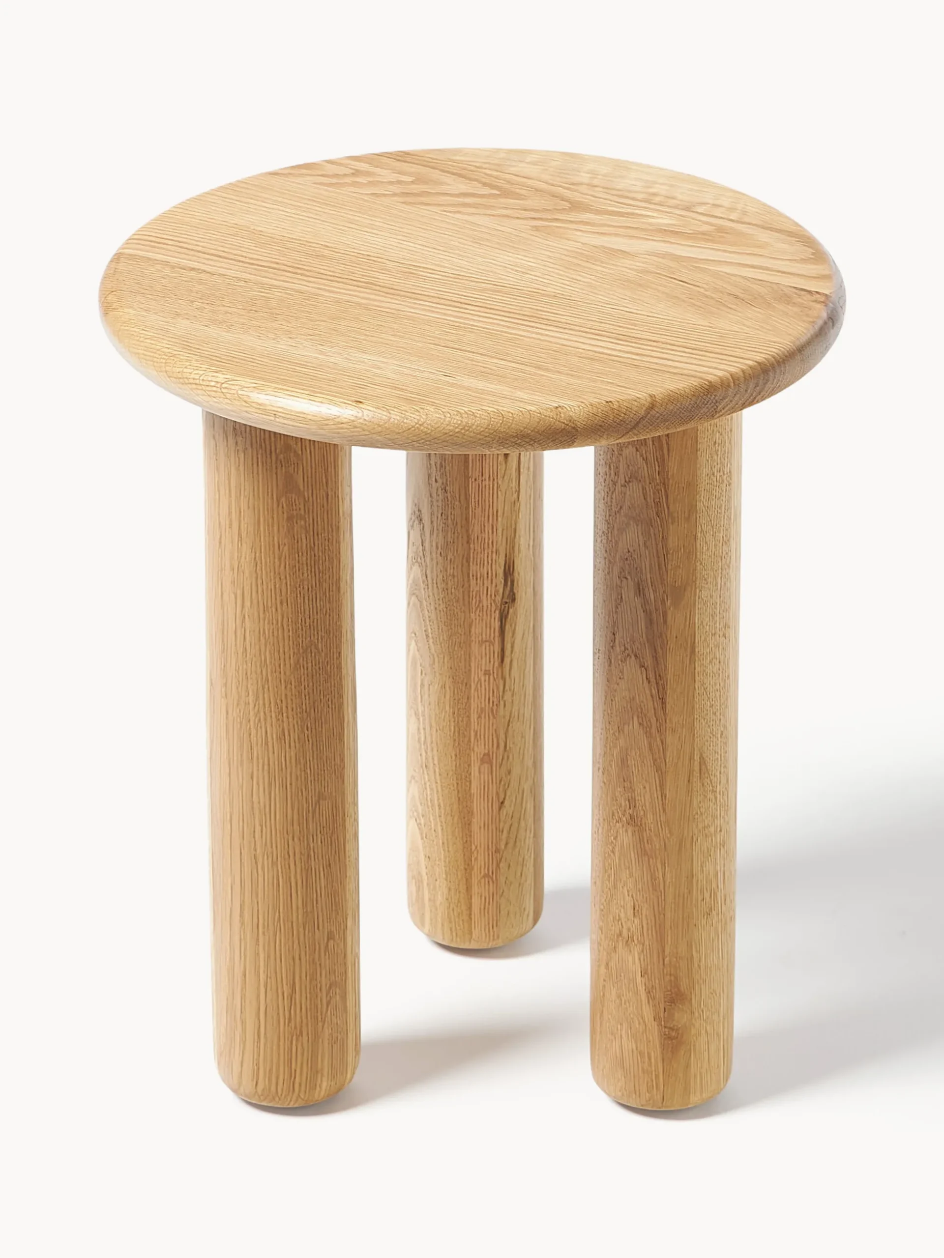 Tavolino rotondo in legno di quercia Didi