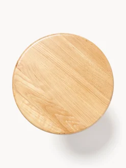 Tavolino rotondo in legno di quercia Didi