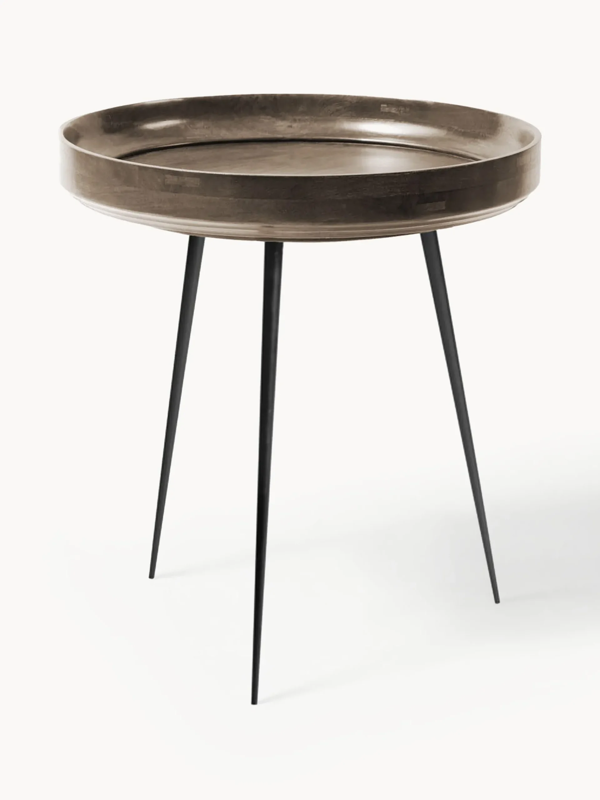 Tavolino rotondo in legno di mango Bowl