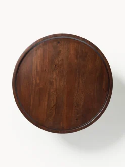 Tavolino rotondo in legno di mango Jeani