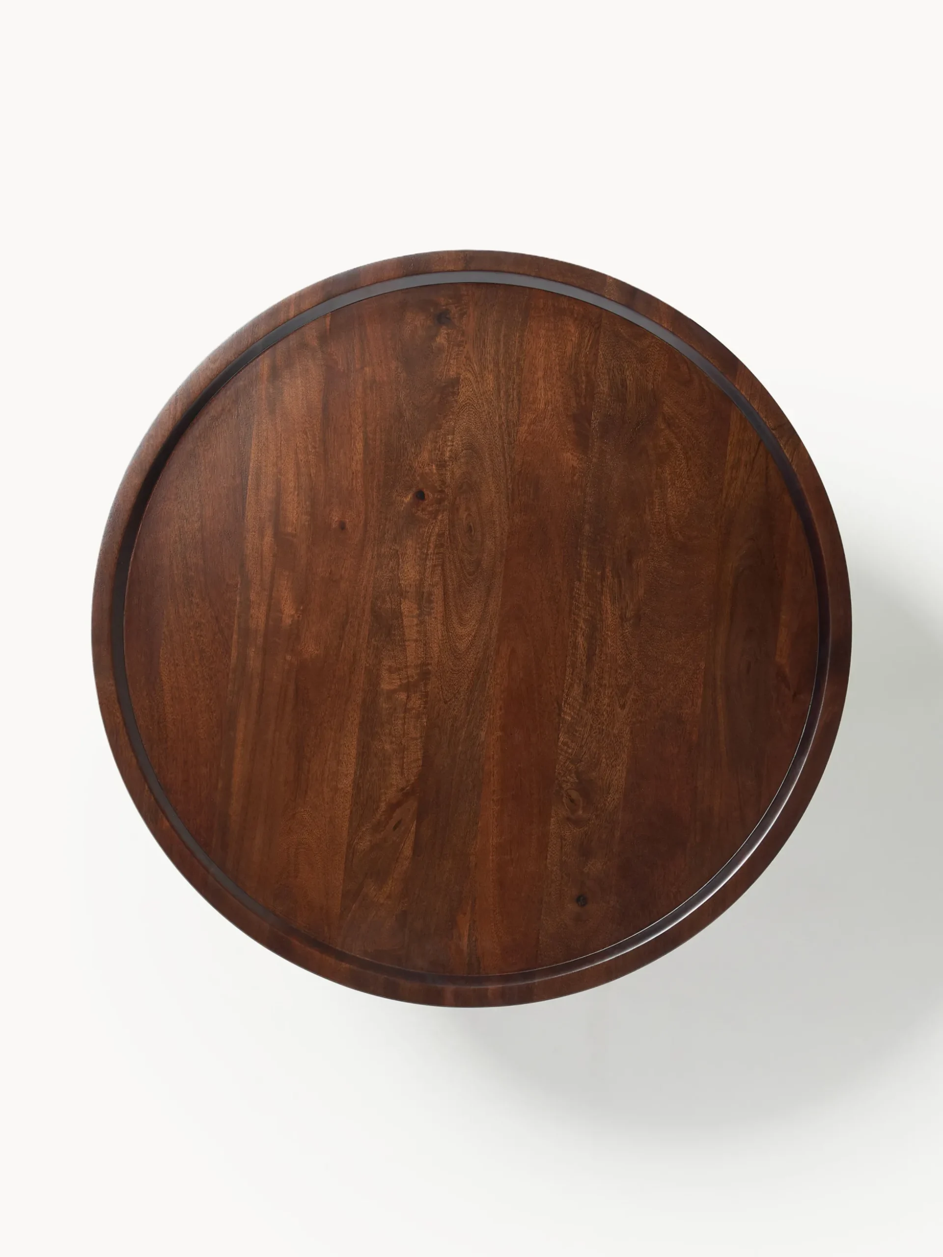 Tavolino rotondo in legno di mango Jeani