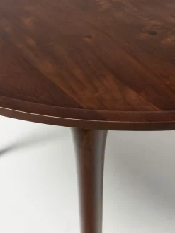 Tavolino rotondo in legno di mango Jeani
