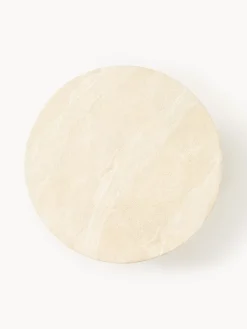 Tavolino rotondo XL effetto travertino Jael