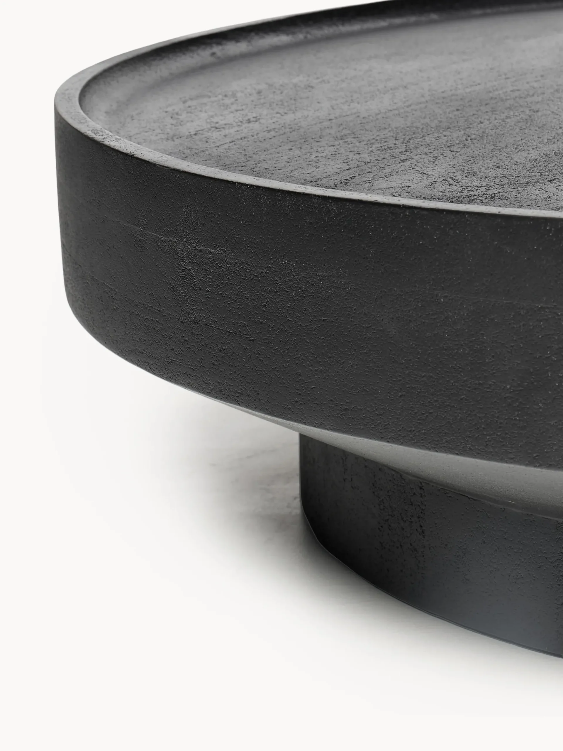 Tavolino rotondo XL in legno di mango Benno