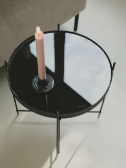 Tavolino con piano in vetro Cupid