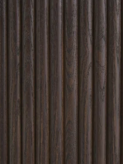 Tavolino contenitore rotondo in legno Nele