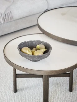 Tavolino da caffè rotondo in legno di quercia Marsden, Ø 60 cm