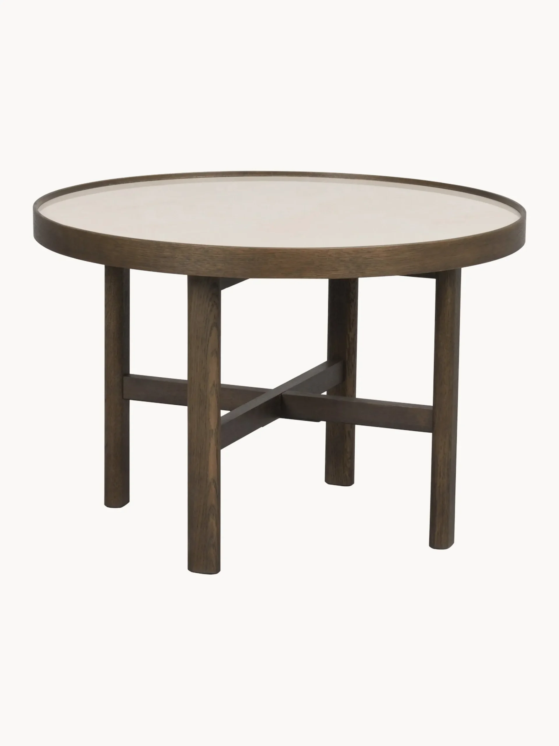 Tavolino da caffè rotondo in legno di quercia Marsden, Ø 60 cm