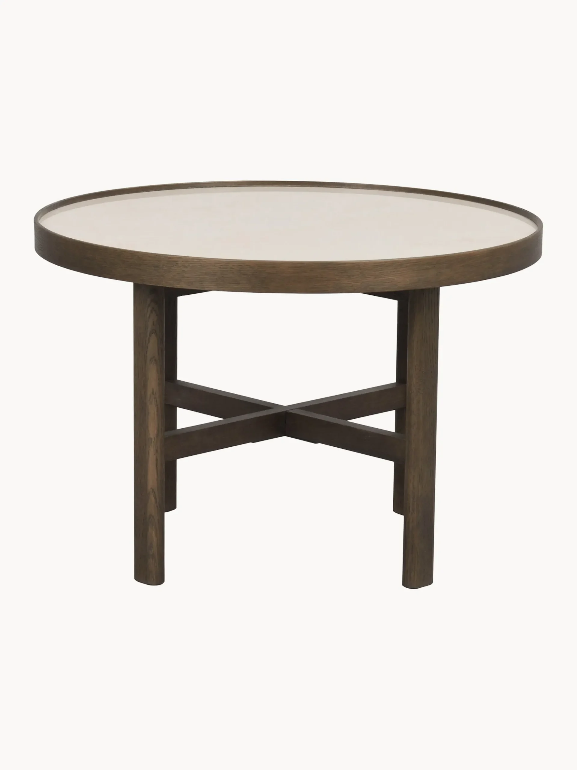 Tavolino da caffè rotondo in legno di quercia Marsden, Ø 60 cm