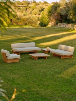 Tavolino da giardino in legno di teak Eiko