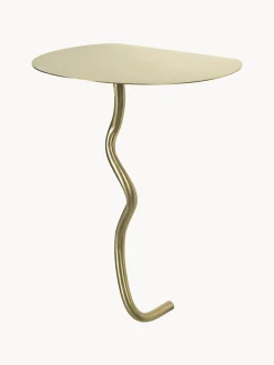 Tavolino da parete in ottone Curvature