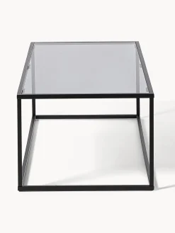 Tavolino da salotto con piano in vetro Maya