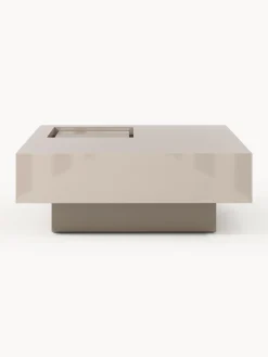 Tavolino da salotto con spazio di archiviazione Alessa, larg. 90 cm