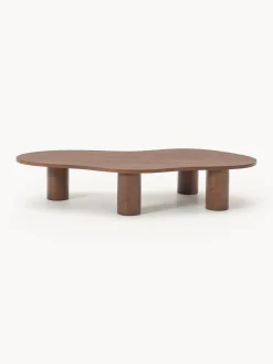 Tavolino da salotto in legno di quercia dalla forma organica Didi