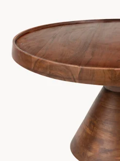 Tavolino da salotto rotondo in legno di acacia Floss