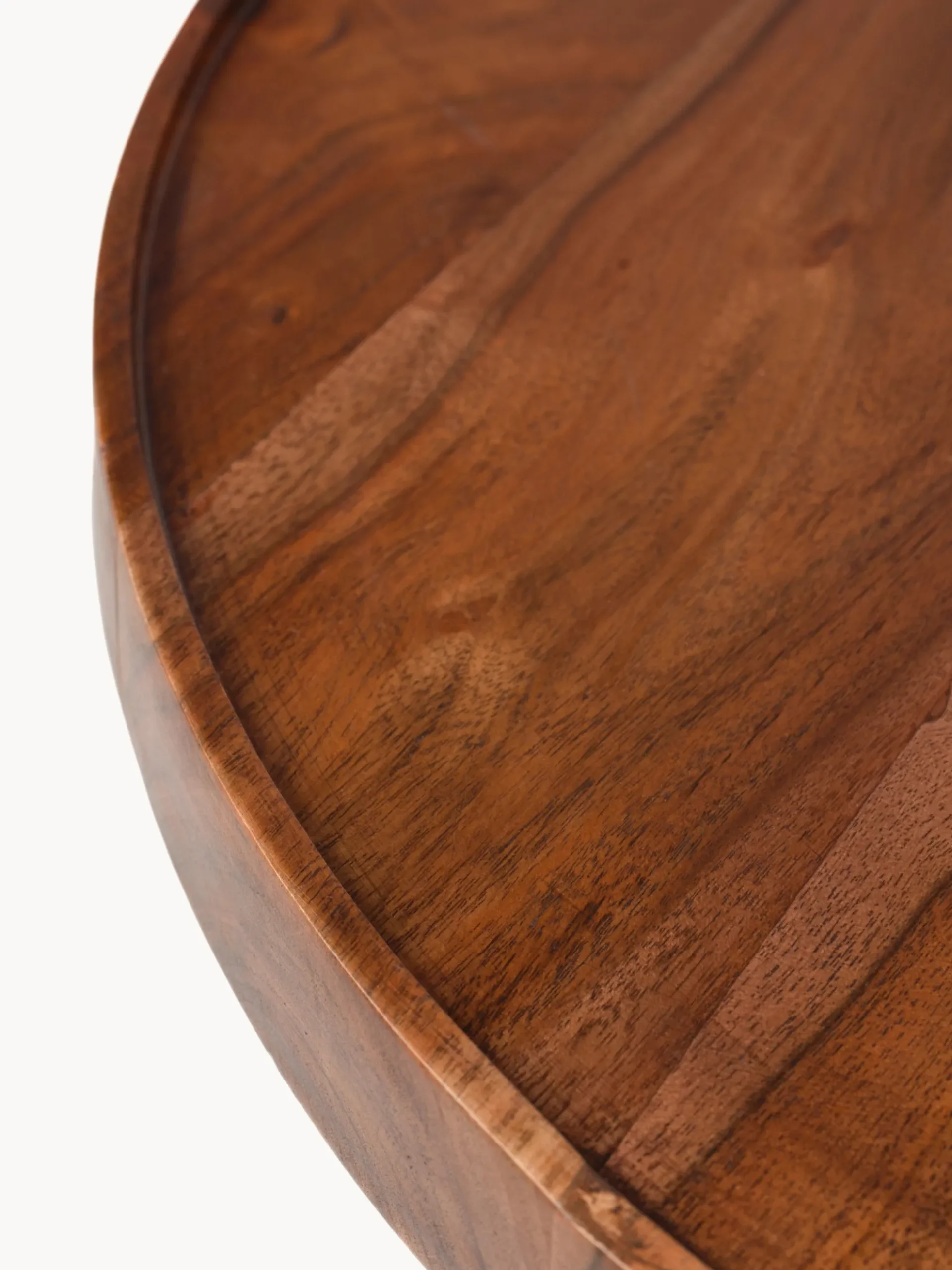 Tavolino da salotto rotondo in legno di acacia Floss