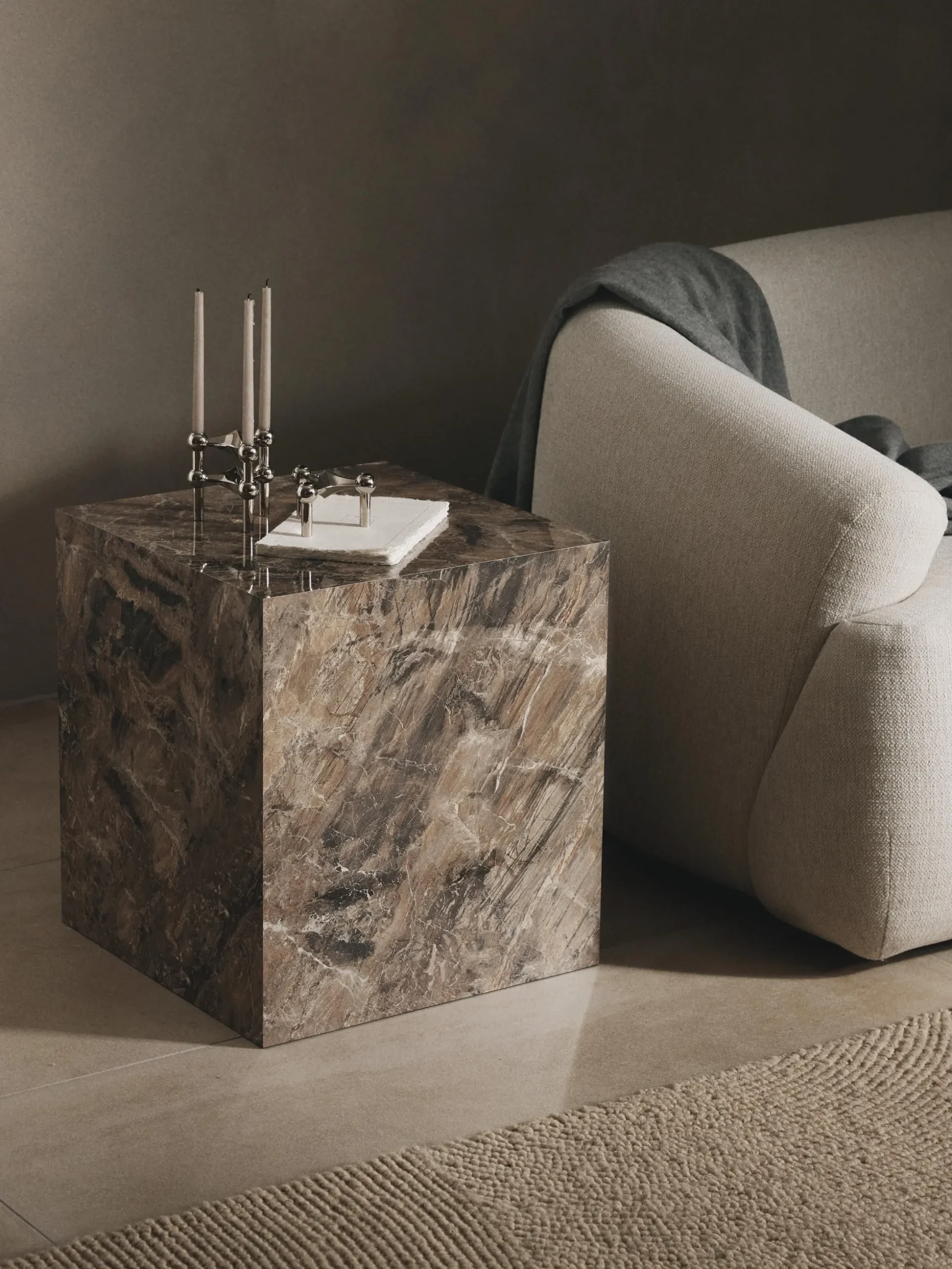 Tavolino effetto marmo Lesley