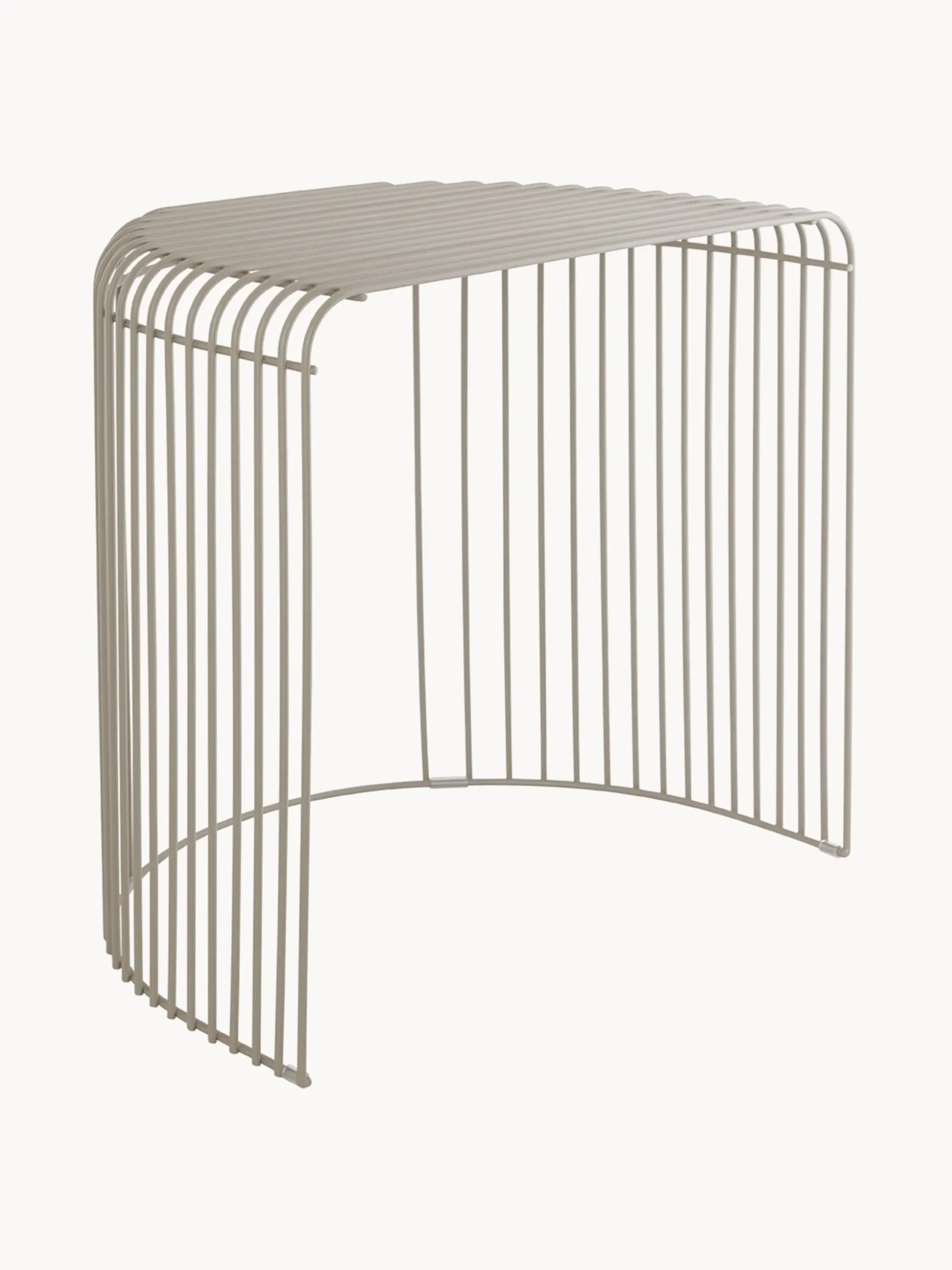 Tavolino in metallo Curva