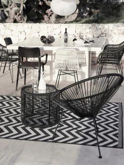 Tavolino in plastica intrecciata Bahia