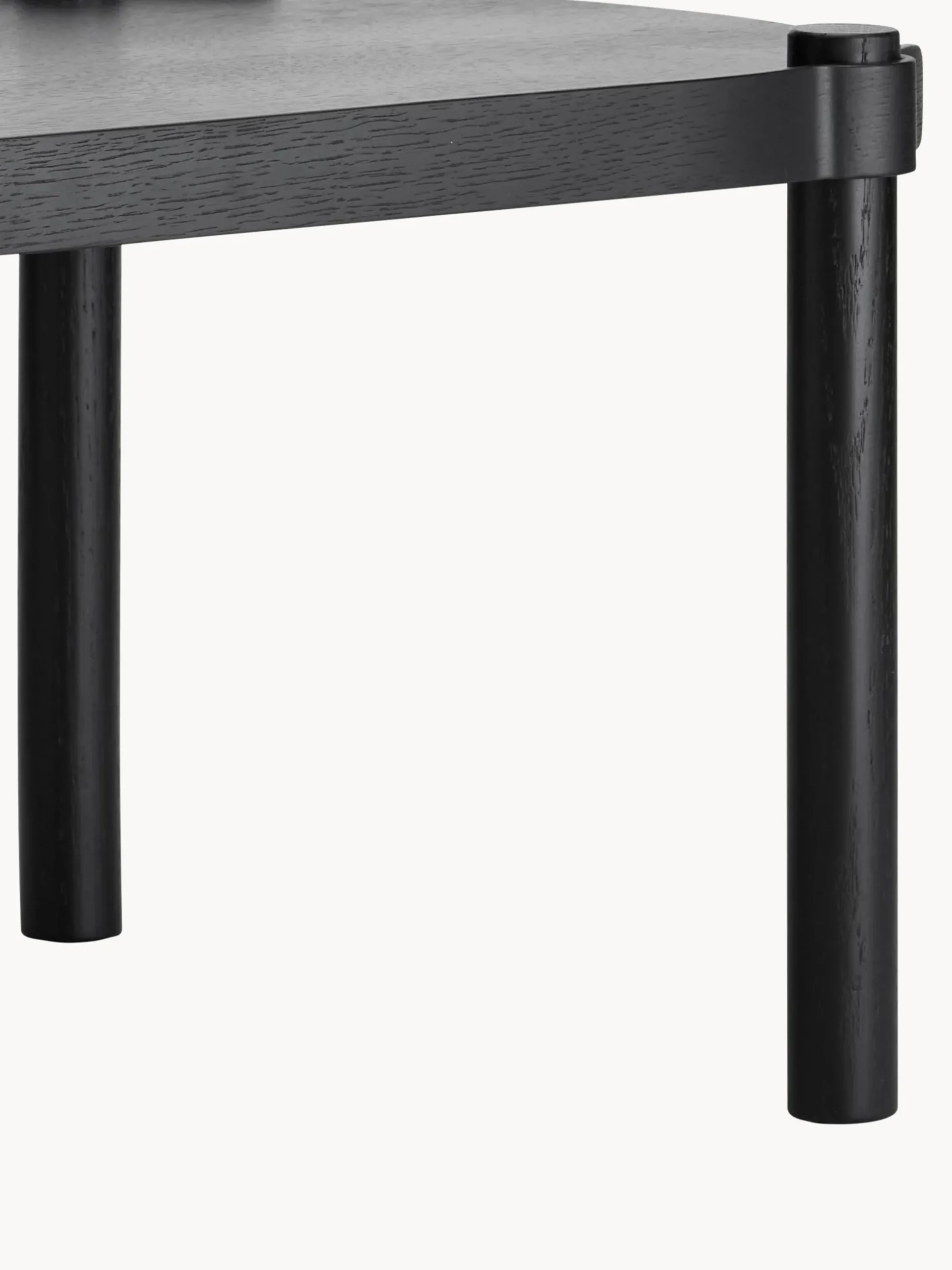 Tavolino ovale da salotto in legno di quercia Woody