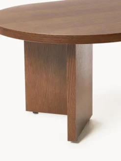 Tavolino ovale in legno Toni