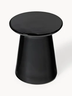 Tavolino rotondo con finitura lucida Dunstan