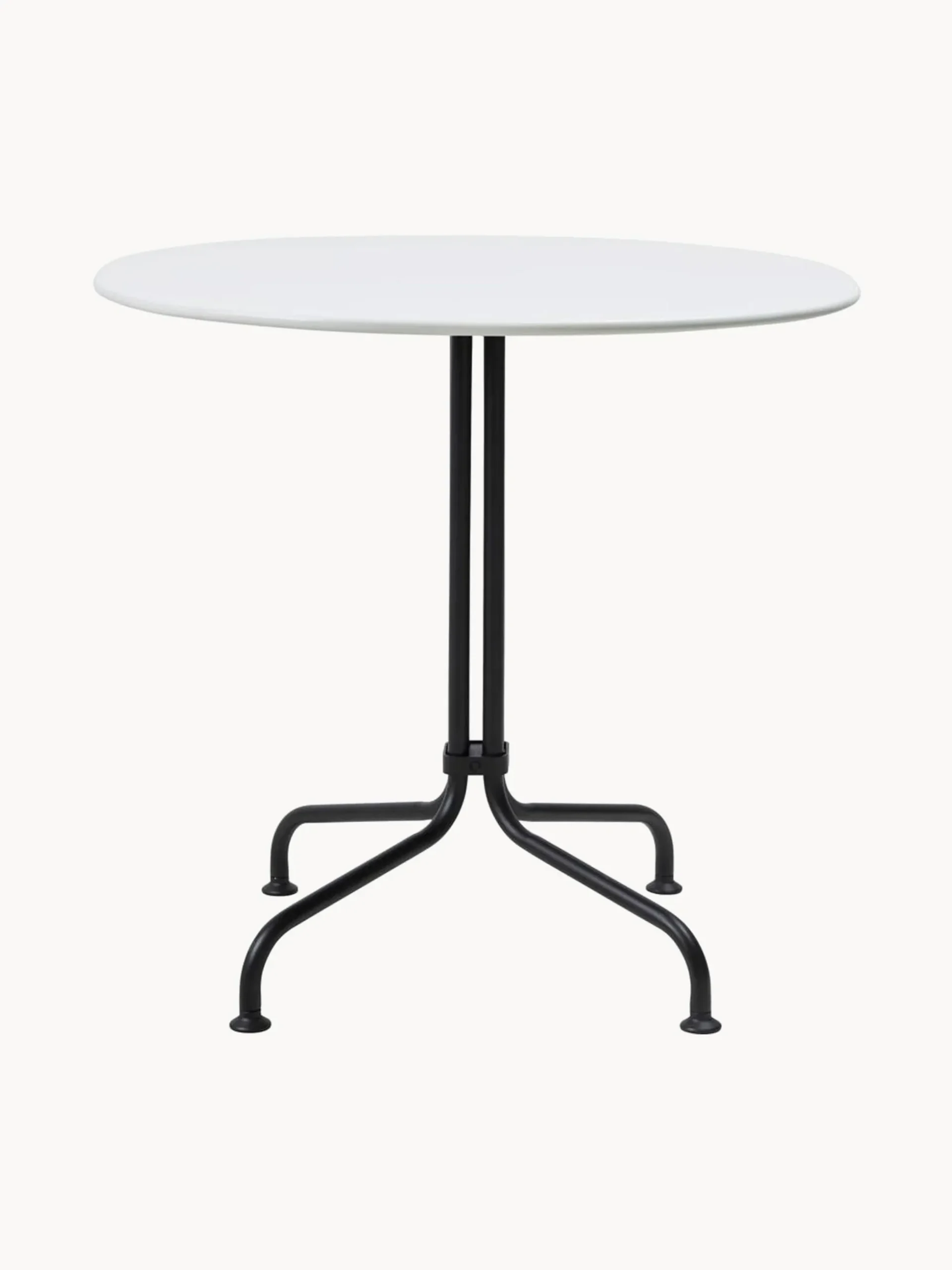 Tavolino rotondo con piano in ceramica Carmel, Ø 75 x alt. 74 cm