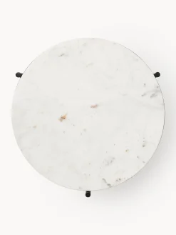 Tavolino rotondo con piano in marmo Ella