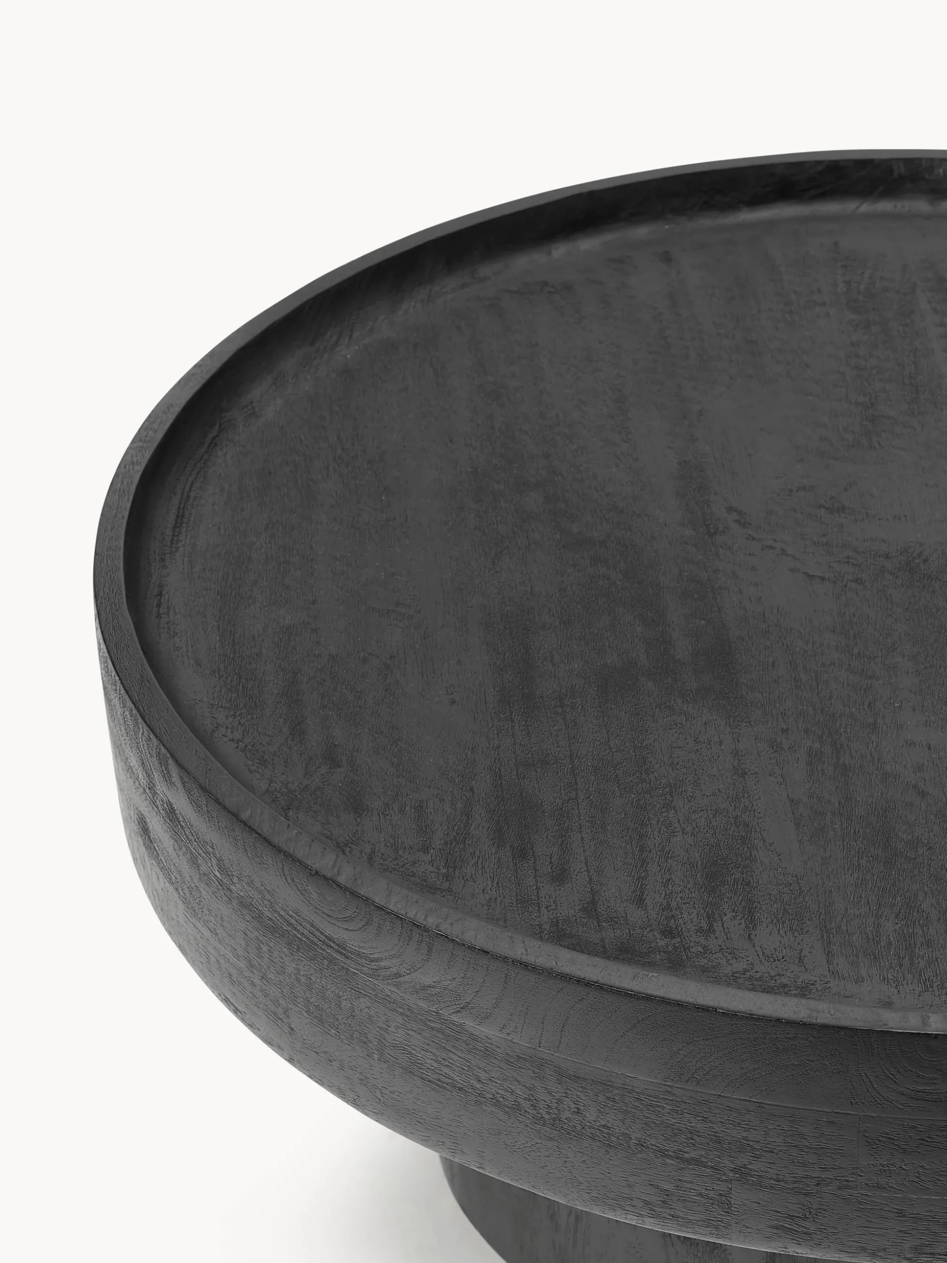 Tavolino rotondo da salotto in legno di mango Benno