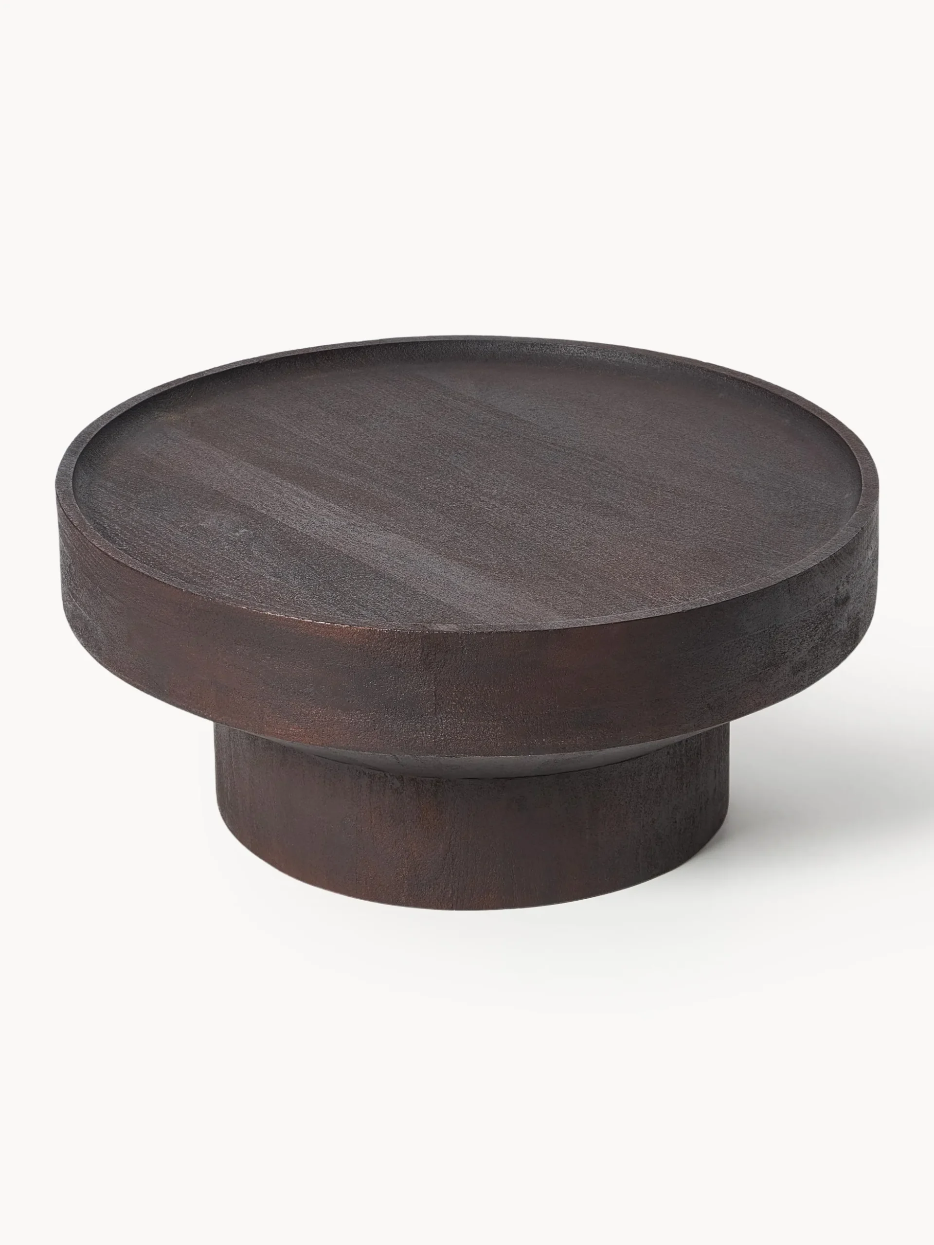 Tavolino rotondo da salotto in legno di mango Benno