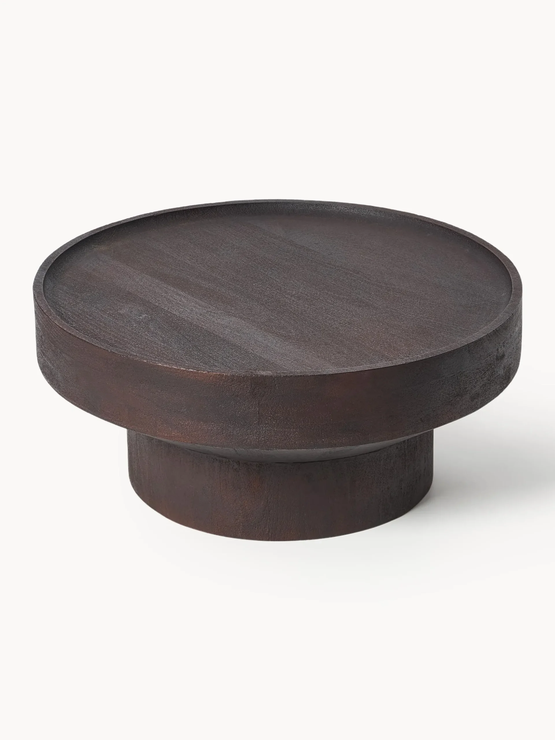 Tavolino rotondo da salotto in legno di mango Benno