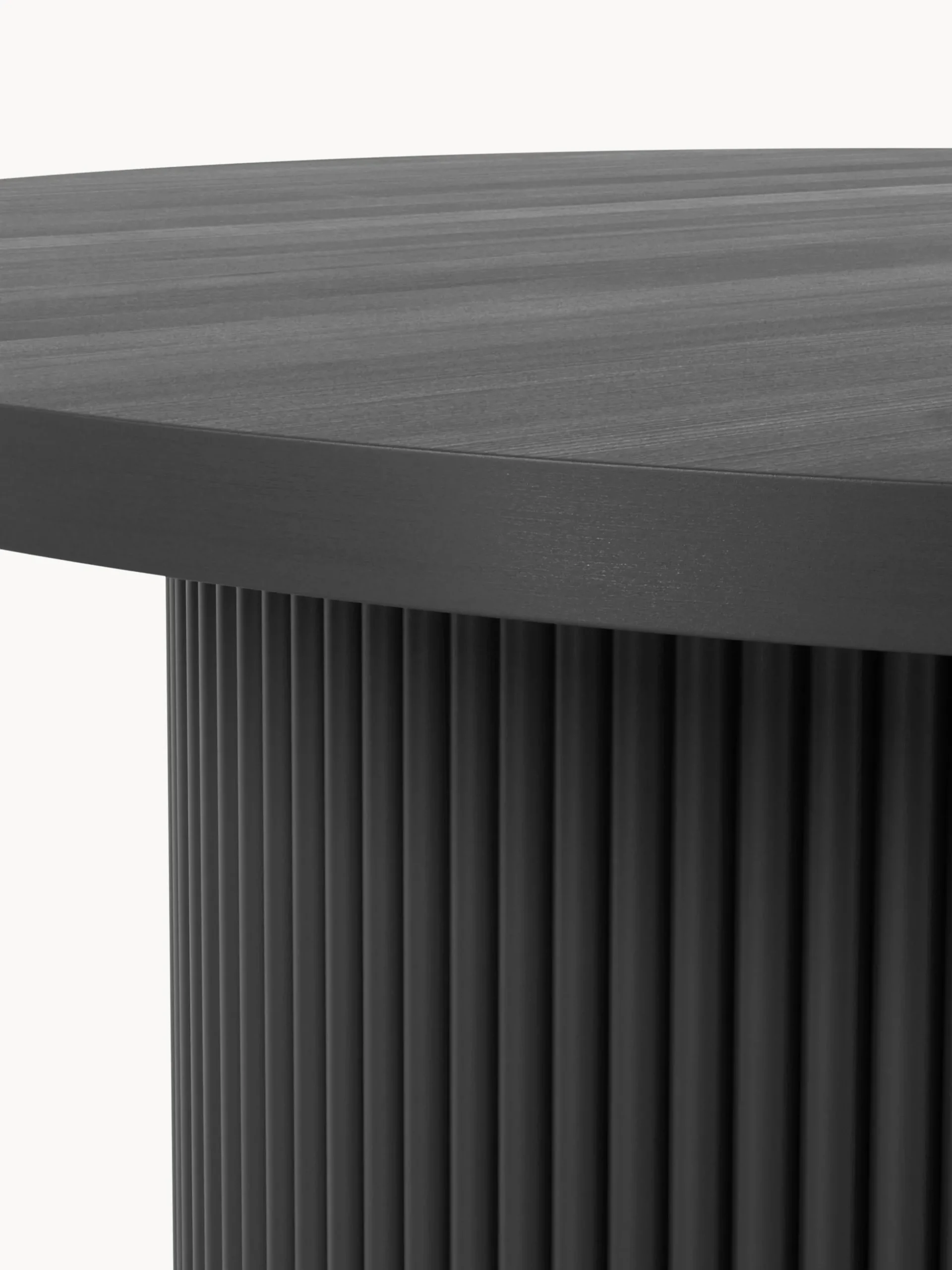 Tavolino rotondo da salotto in legno Nele