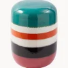 Tavolino rotondo fatto a mano Striped Pill