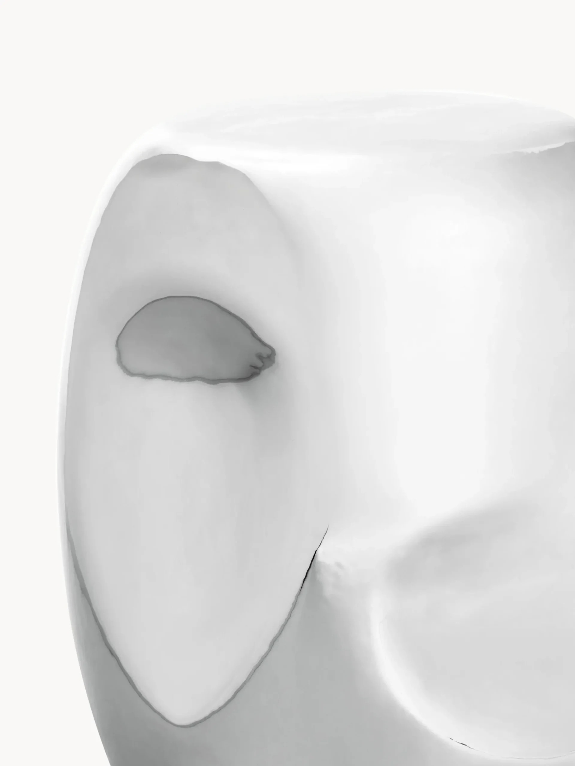 Tavolino rotondo in ceramica fatto a mano Currents
