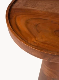 Tavolino rotondo in legno di acacia Floss