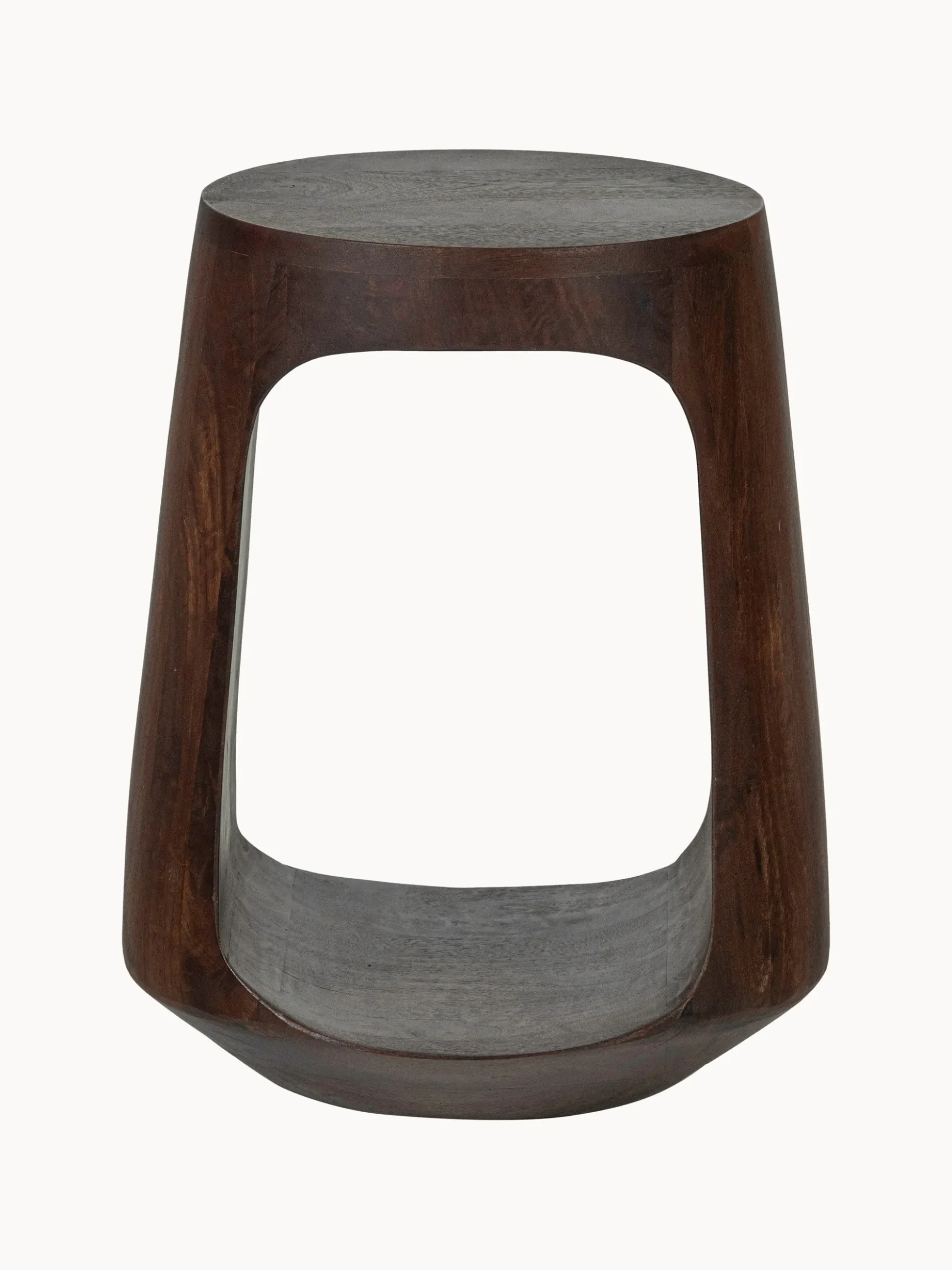Tavolino rotondo in legno di mango Bayo