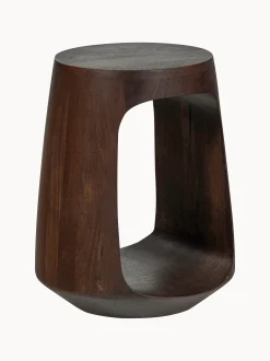 Tavolino rotondo in legno di mango Bayo