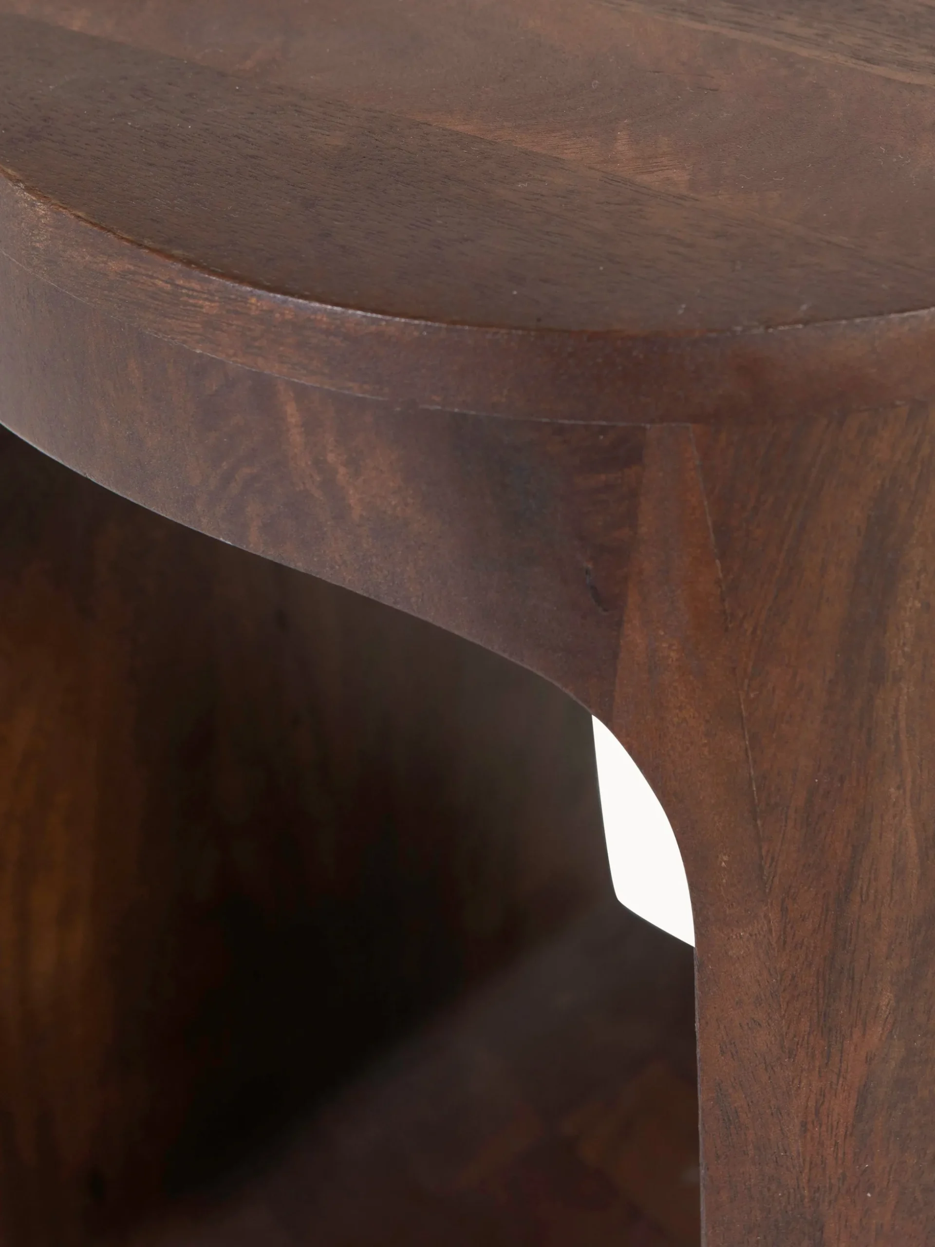 Tavolino rotondo in legno di mango Bayo