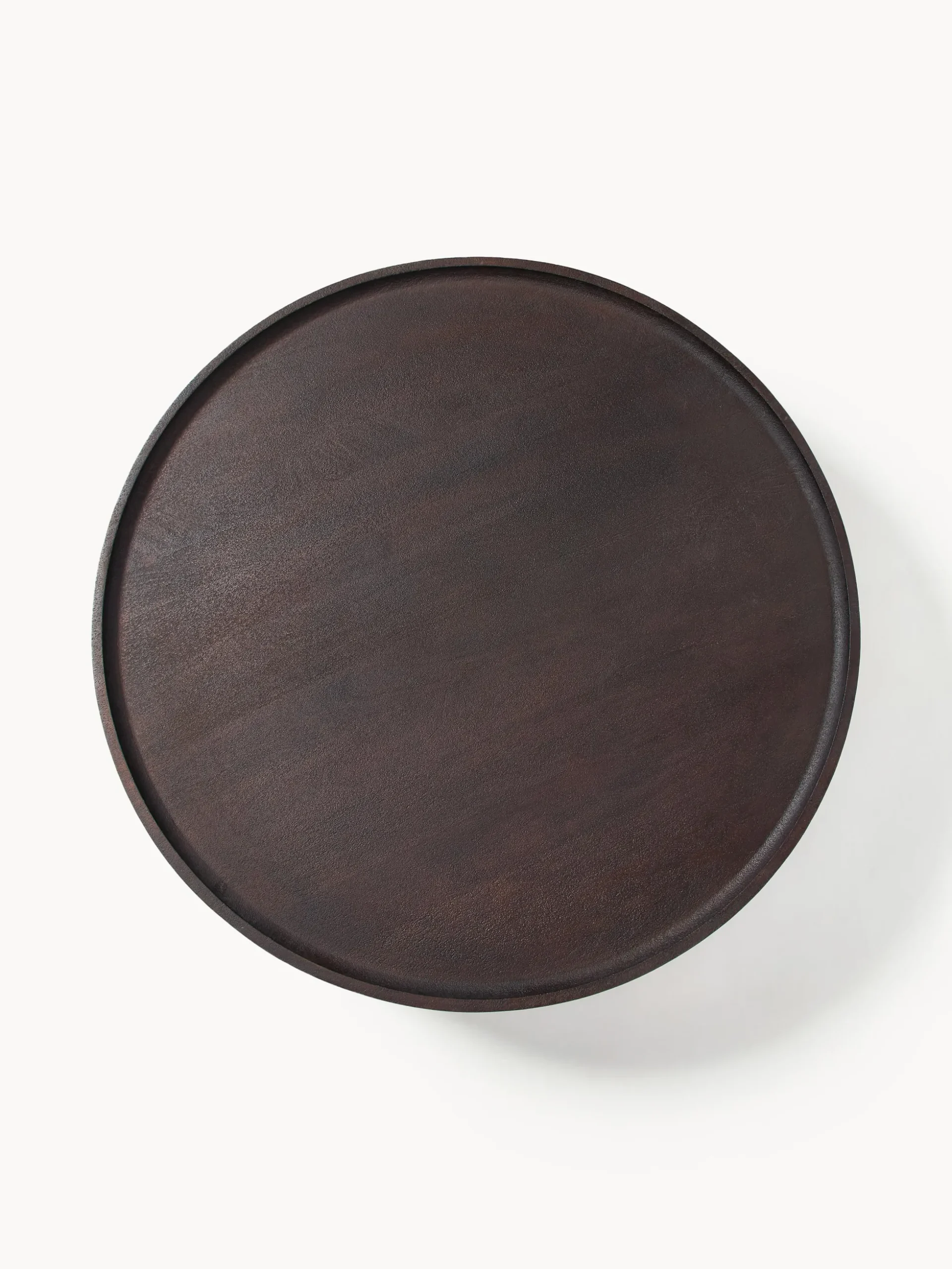 Tavolino rotondo XL in legno di mango Benno