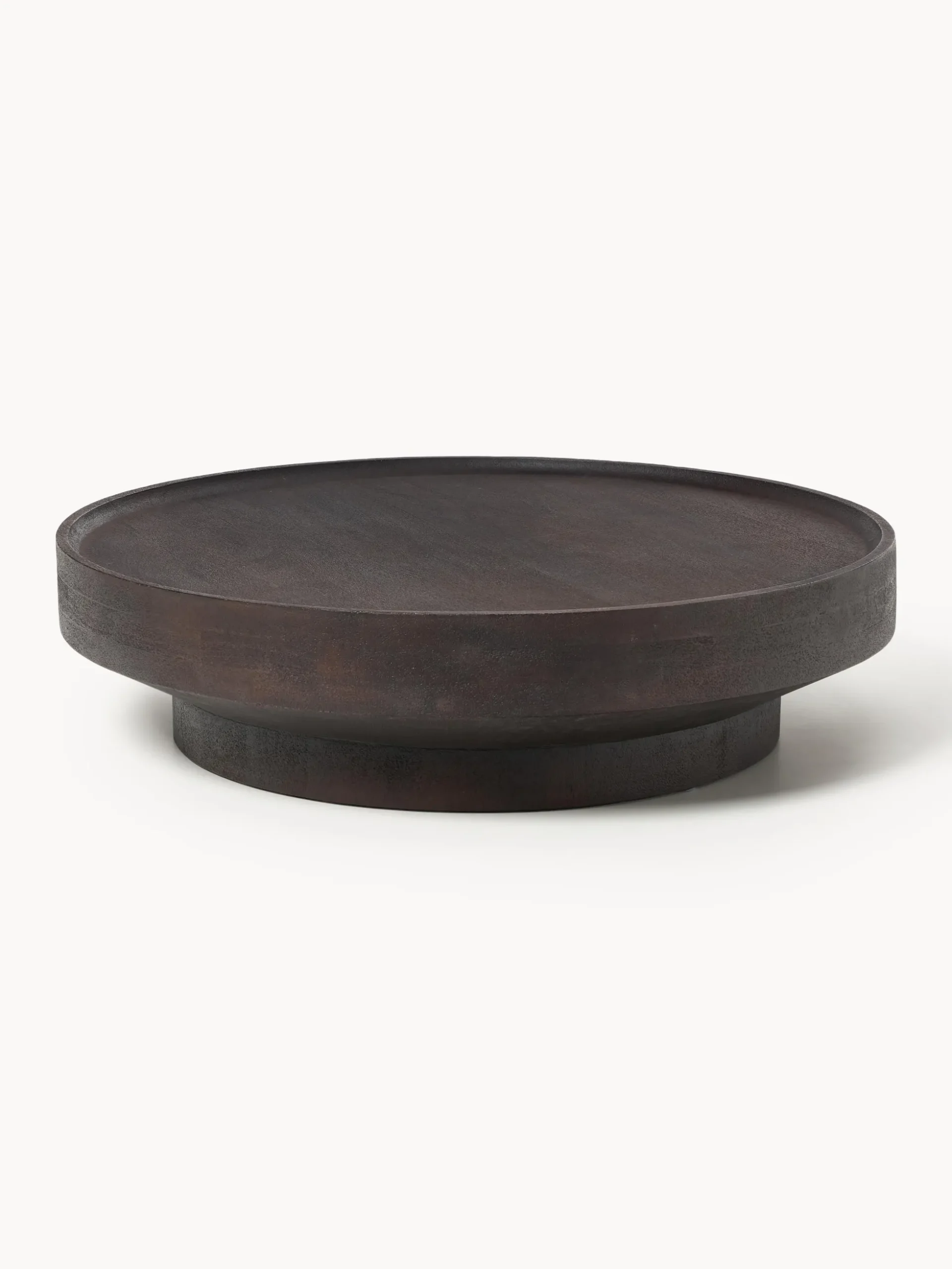Tavolino rotondo XL in legno di mango Benno