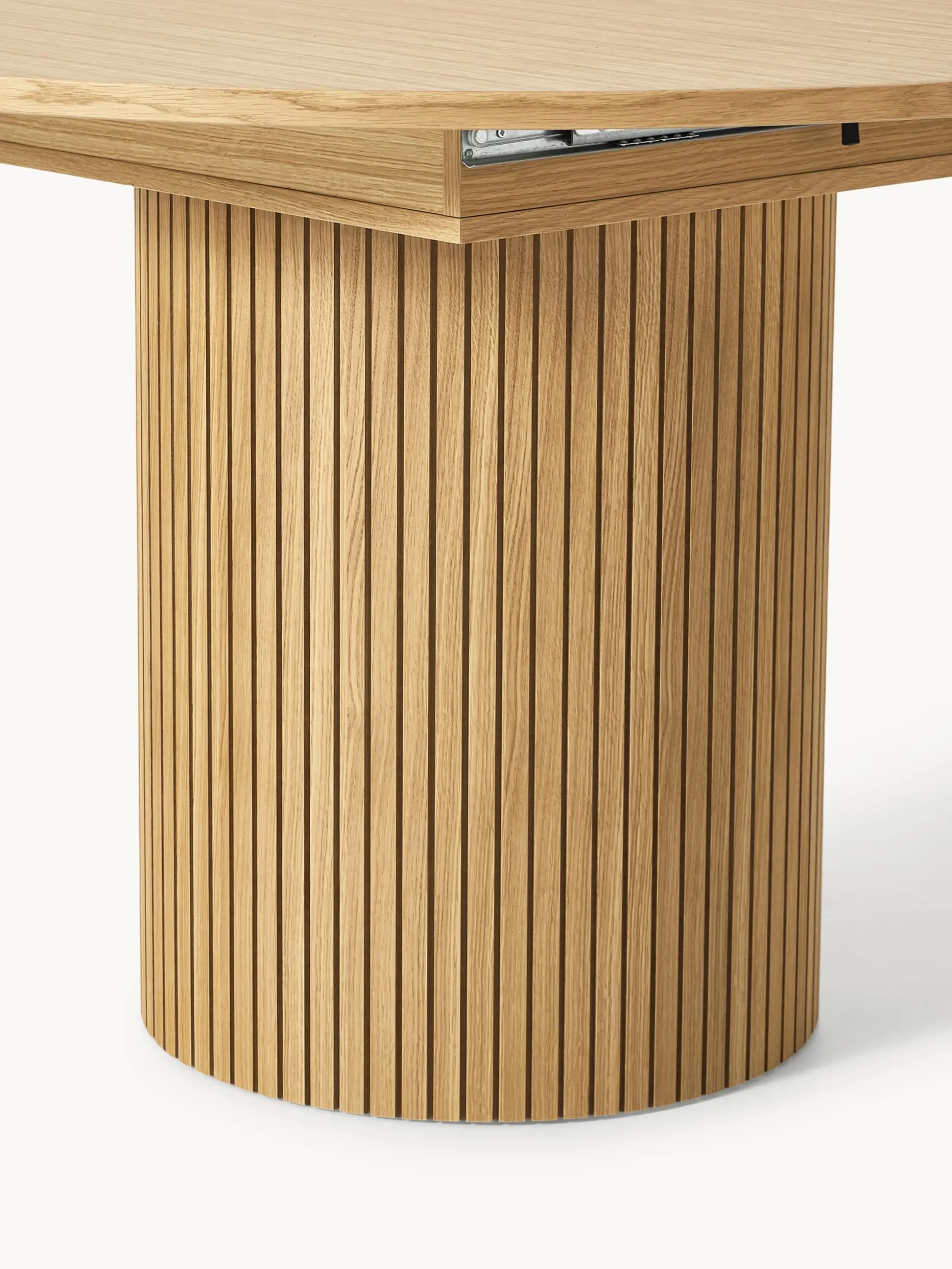 Tavolo allungabile con struttura millerighe Filo, 120 - 160 x 75 cm